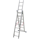 Echelle transformable 3 plans / 3 x 6 échelons / 1m74 - 3m42 - Ami-hauteur.com