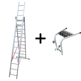 Echelle transformable 3 plans + écarteur offert