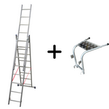Echelle transformable 3 plans + écarteur offert