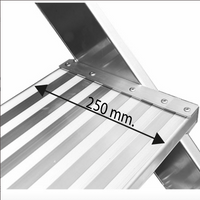 Escabeau plateforme 2 marches avec rampe largeur 80 cm - Ami-hauteur.com