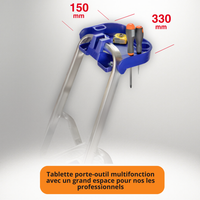 Escabeau aluminium 4 marches 120 mm