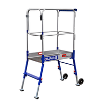 Escabeau télescopique norme bâtiment- plateforme à 3 hauteurs de travail réglable de 2.50 m à 2.70 m -  GAZELLE MINI