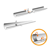 Jonction de gouttière en zinc dev 25 - Ami-hauteur.com