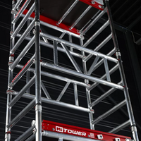 Petit échafaudage roulant alu MI-TOWER - Ht travail 5,20 m - Ami-hauteur.com