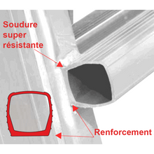 Charger l&#39;image dans la galerie, Escabeau télescopique norme bâtiment  Hauteur travail 2.95 m à 3.48m - 6 marches