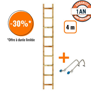 Echelle de toit plate en Pin traité Autoclave pour Couvreur