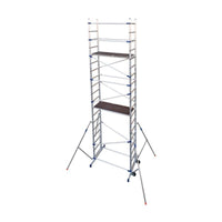 Echafaudage Alu Clic-Clac - Gamme bricolage - hauteur travail 6.46 m - dim 156x58 cm - montage 8 minutes - Ami-hauteur.com