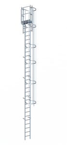 Echelle crinoline 8000 mm - Sortie marchette et portillon