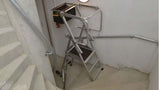 Plateforme batiment gain de place - Facile à ranger et à transporter Hauteur travail 2.74 à 3.05m - pieds réglables sur 4 hauteurs pour dénivelés et escalier - spécial maintenance et courtes interventions - Ami-hauteur.com